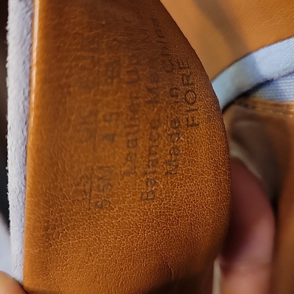 FRANCO SARTO Light Blue Suede Leather Wedge Sandals Size 6.5 - Picture 13 of 16